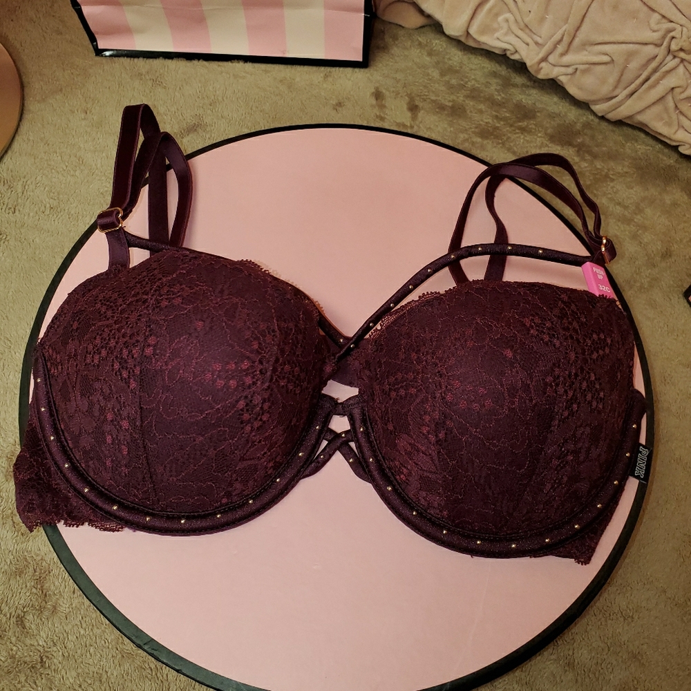 Burgundy Date Push-up Bra